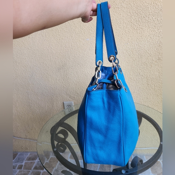 Michael Kors fulton chain summer blue shoulder bag - Picture 6 of 16